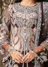 La-vie-Haute By Esmel Embroidered Wedding Festive Net 3 Piece Unstitched Suit EML25LVH D-04 CLEORA